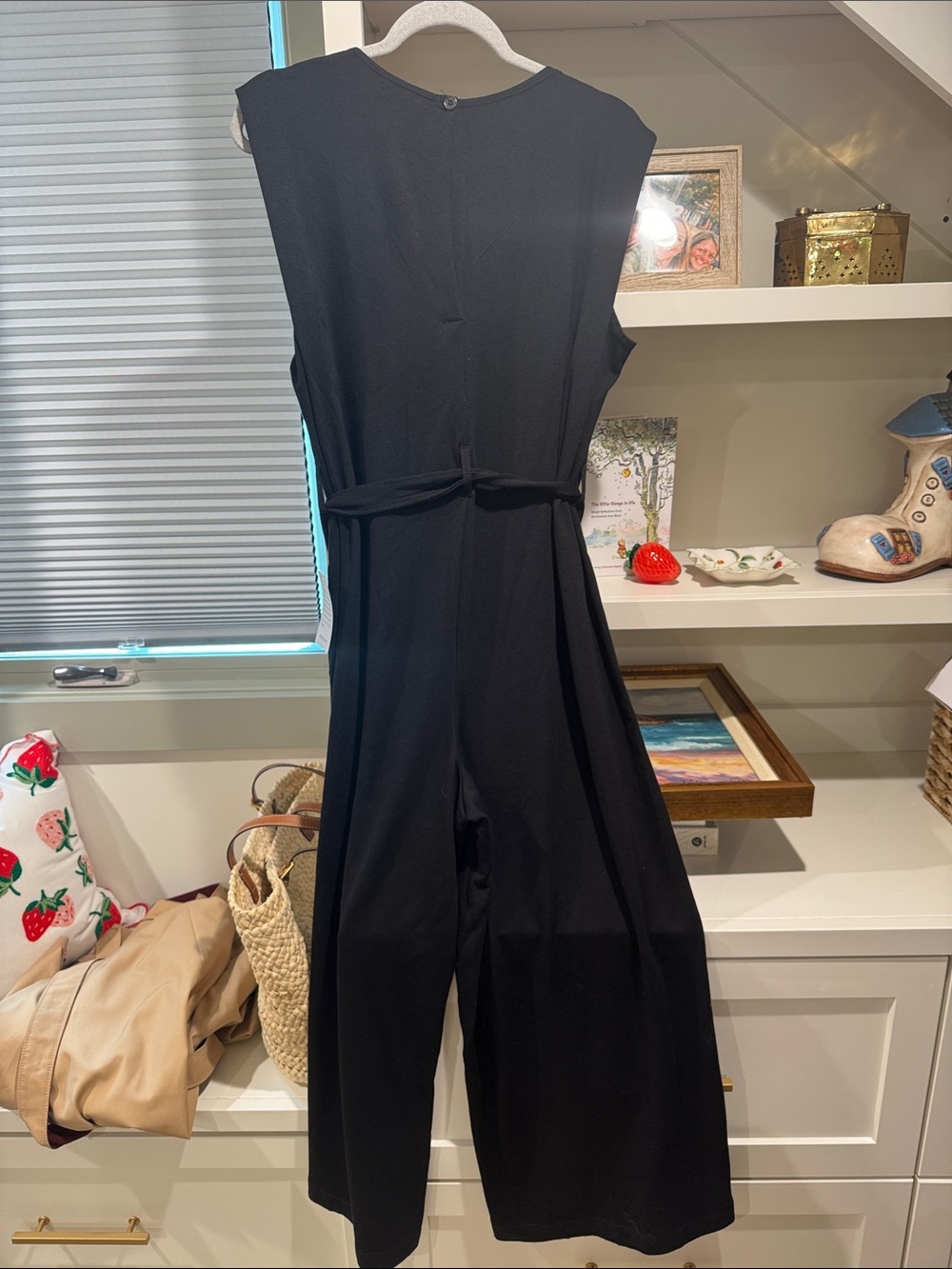 NWT Max Studio Black Wide Leg Romper Jumpsuit Sz XL - Picture 4 of 6